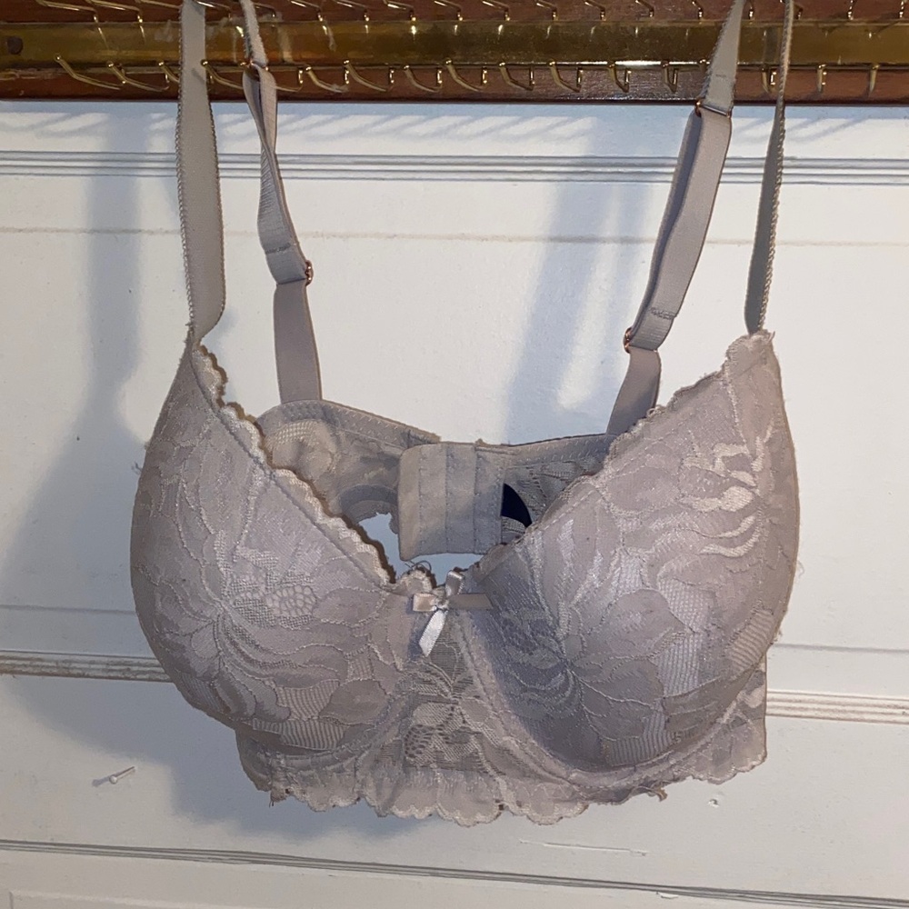 RACHEL Rachel Roy Lace Underwire Bra - Cream
